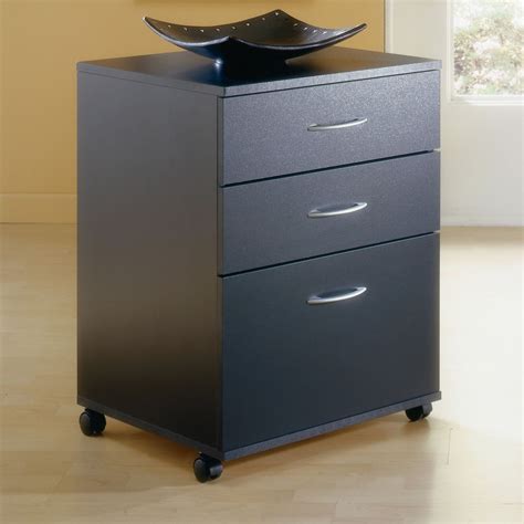 small filing cabinet on casters